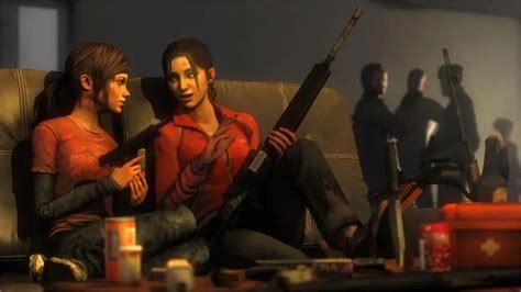 the last of us zoey|Ellie looks like a young Zoey from Left 4 Dead. .